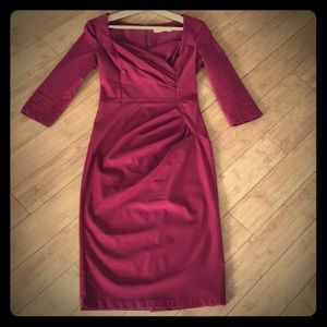 Burgundy dress